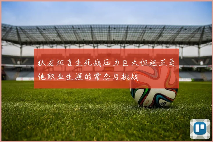 狄龙坦言生死战压力巨大但这正是他职业生涯的常态与挑战